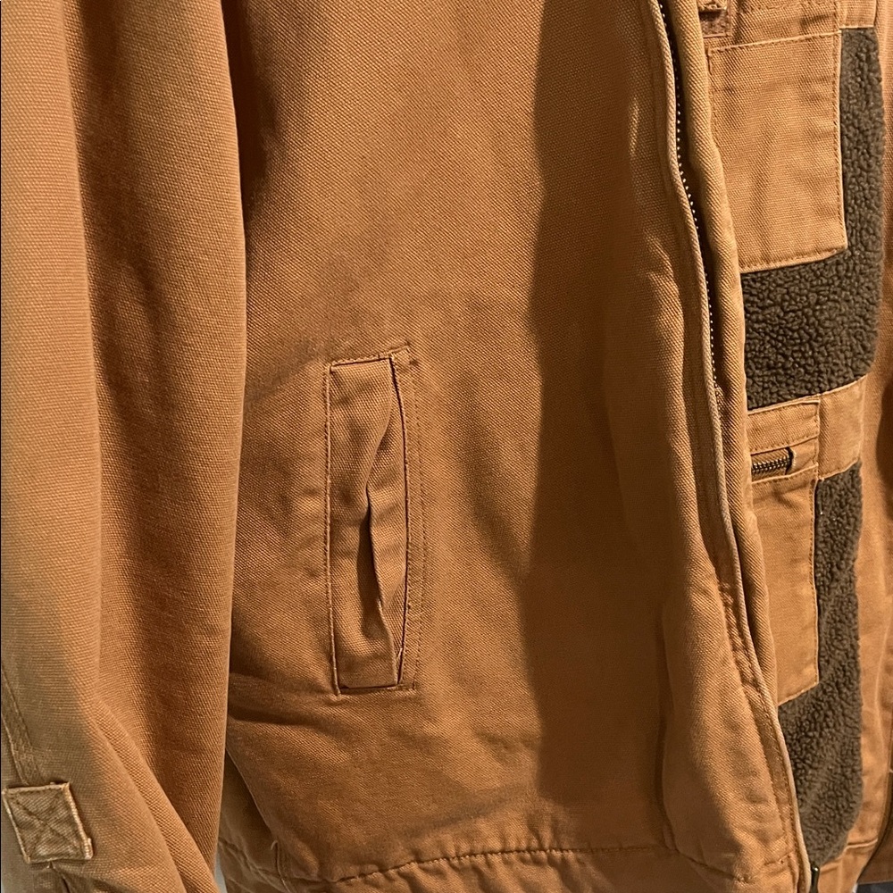 Redhead Brown Work/Utility Jacket With Sherpa Lin… - image 6